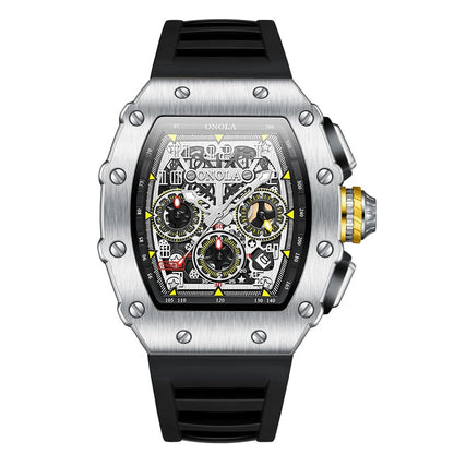 Men's Luminous Tonneau Watch