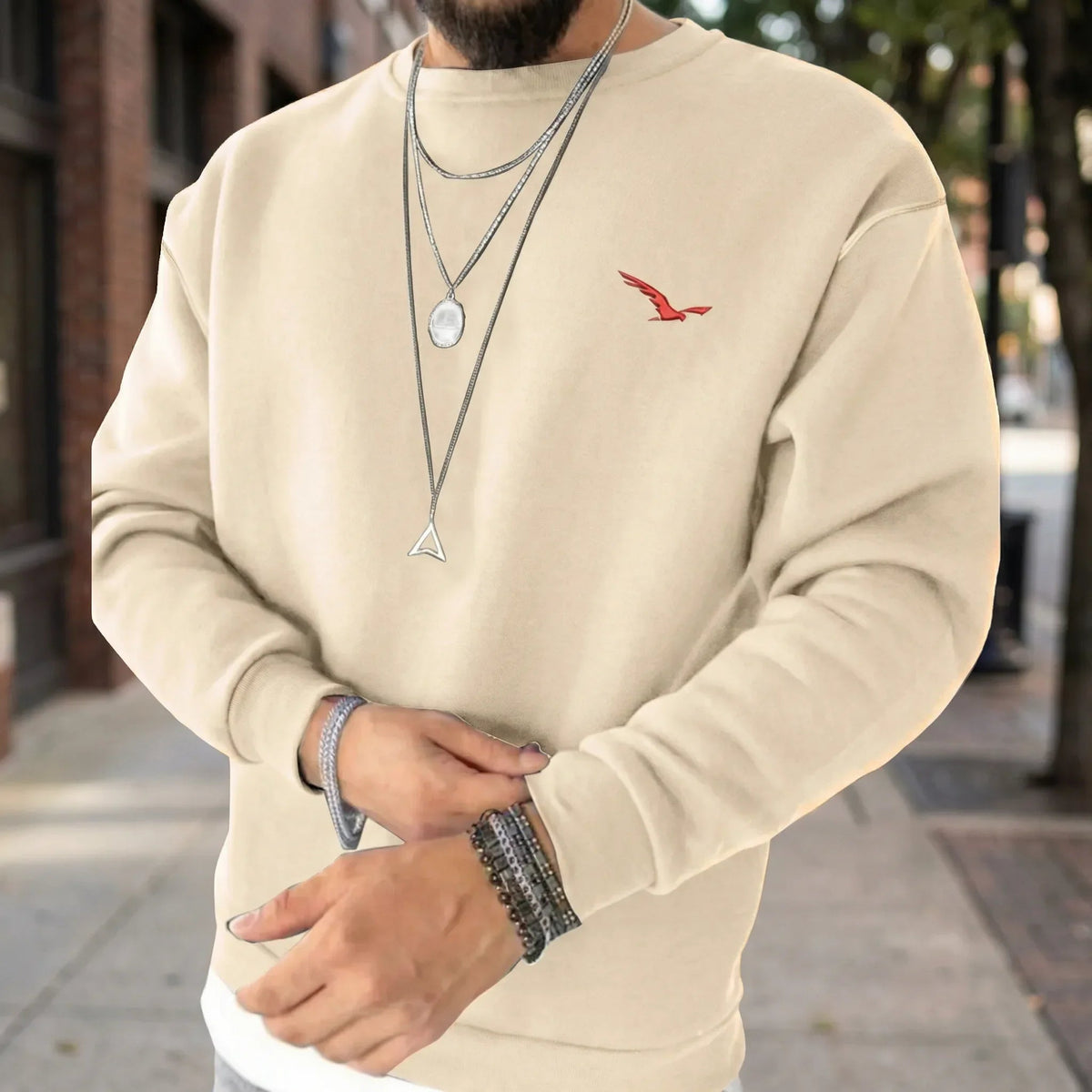 Men's Modern Crew Neck Sweatshirt