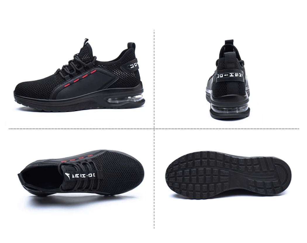 Men's S3 Work Shoes with Steel Toe Cap for Safety and Comfort