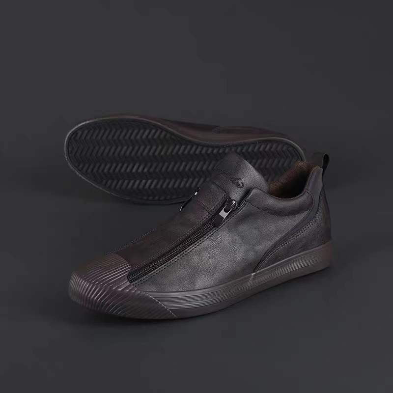 Men's Zippered Sneakers: Style Meets All-Day Comfort