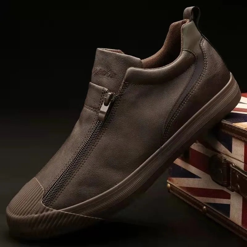 Men's Zippered Sneakers: Style Meets All-Day Comfort