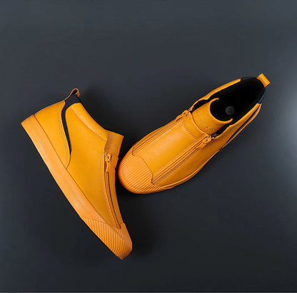 Men's Zippered Sneakers: Style Meets All-Day Comfort