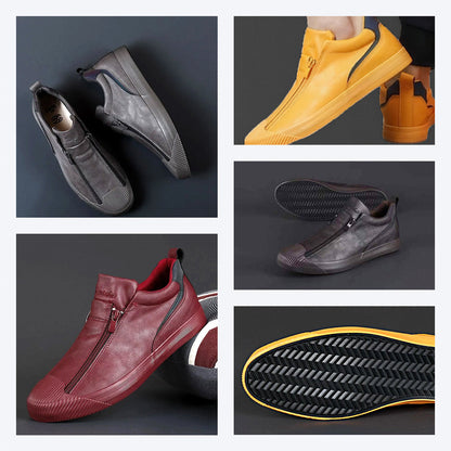 Men's Zippered Sneakers: Style Meets All-Day Comfort