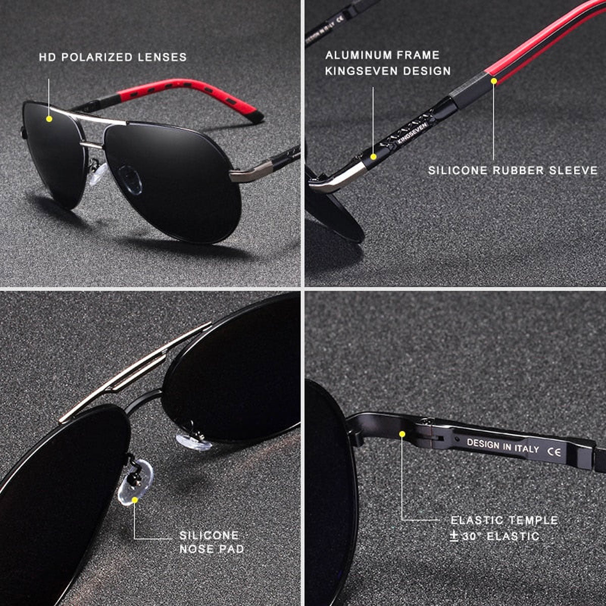 Men's Vintage Aluminum Polarizing Sunglasses