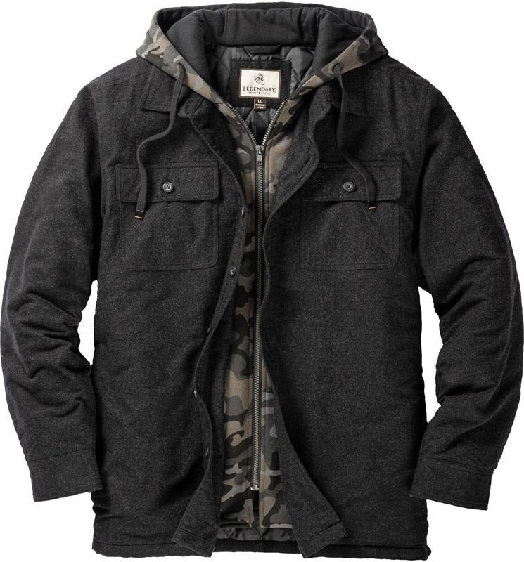 Men's Warm Flannel Hooded Jacket