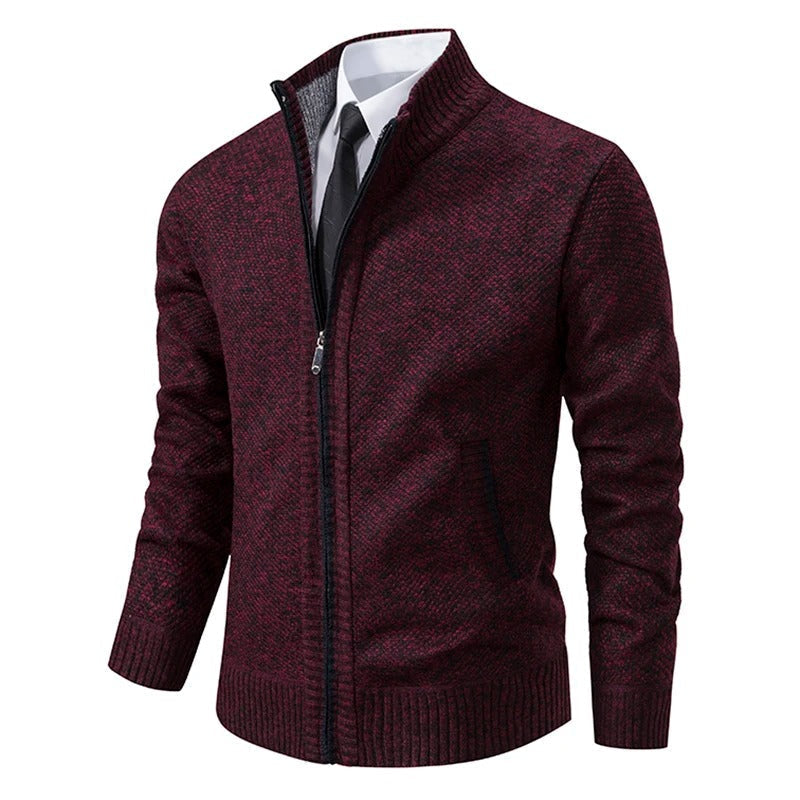 Men's Warm Fleece Zip Cardigan