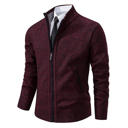 Men's Warm Fleece Zip Cardigan