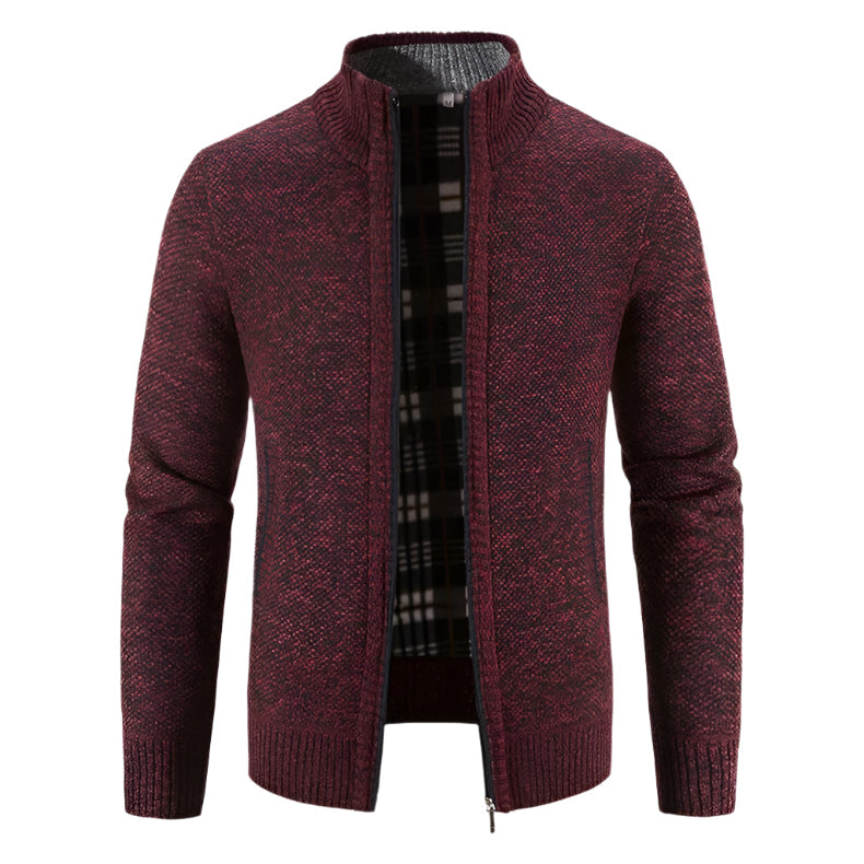Men's Warm Fleece Zip Cardigan