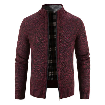 Men's Warm Fleece Zip Cardigan