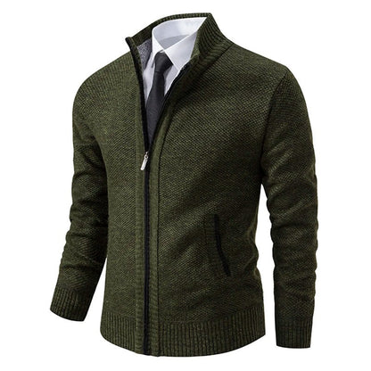 Men's Warm Fleece Zip Cardigan