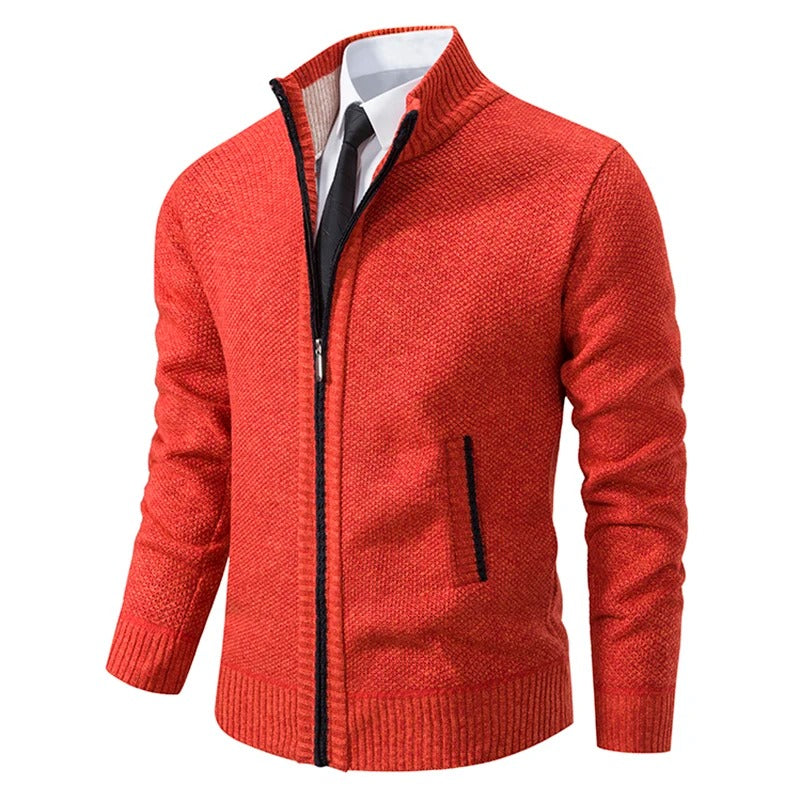 Men's Warm Fleece Zip Cardigan