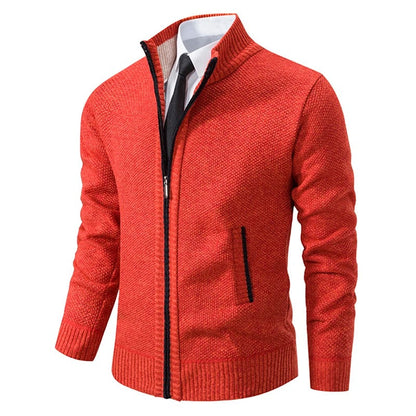 Men's Warm Fleece Zip Cardigan