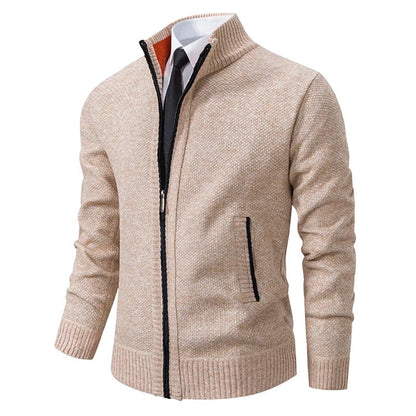 Men's Warm Fleece Zip Cardigan