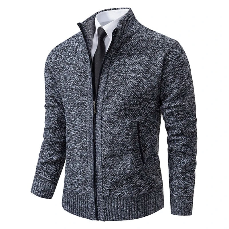 Men's Warm Fleece Zip Cardigan