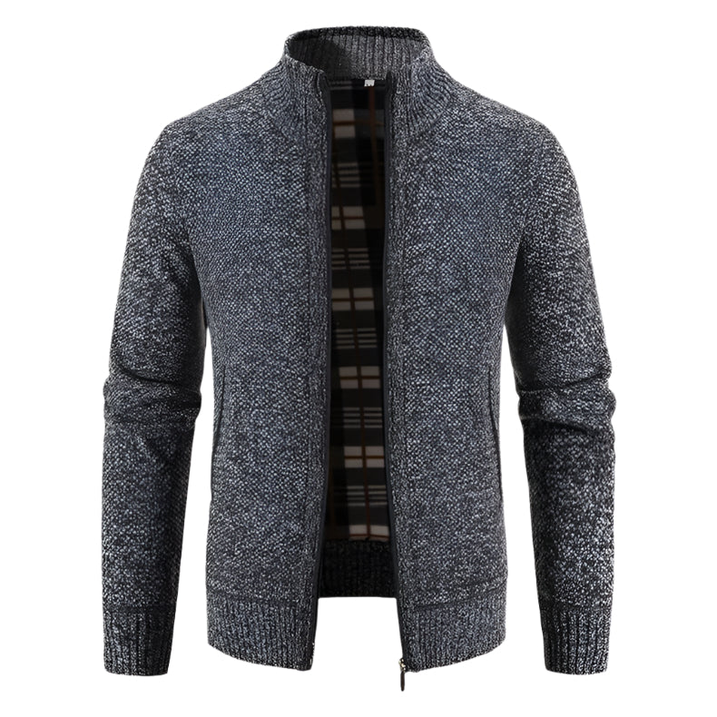 Men's Warm Fleece Zip Cardigan