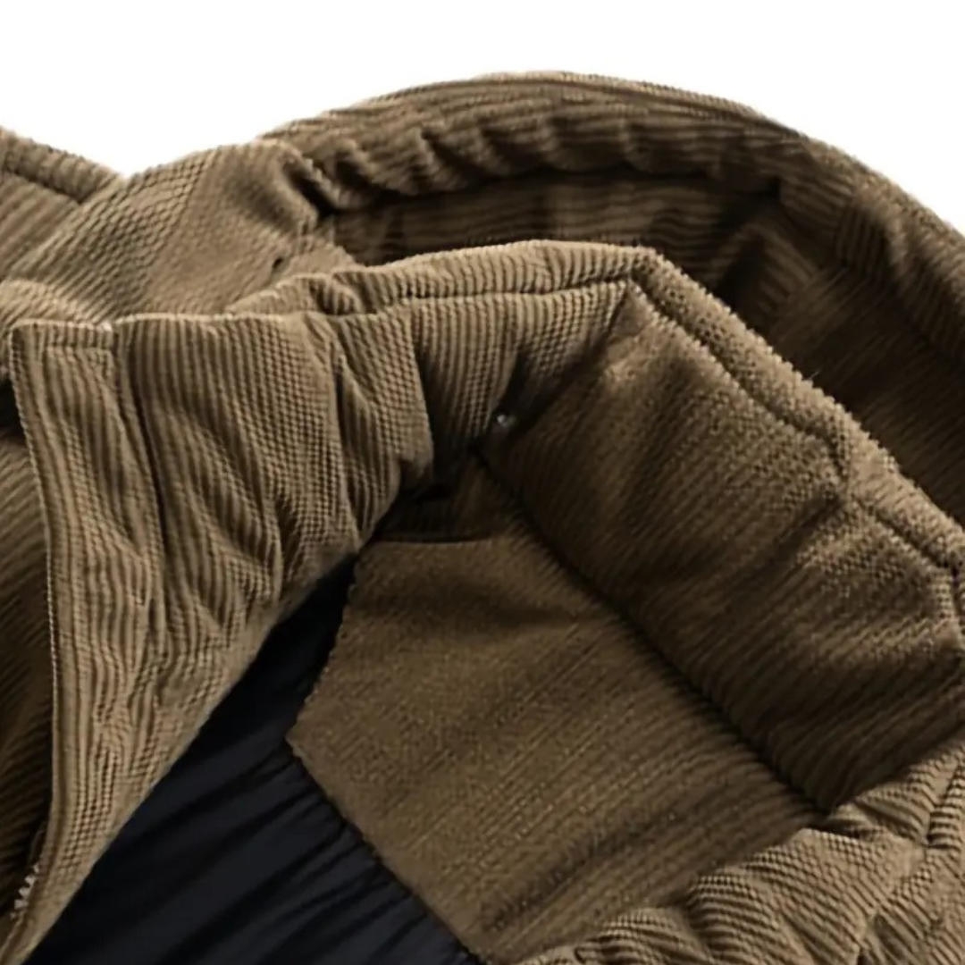 Men's Winter Jacket with Drawstring Hood - Modern and Functional