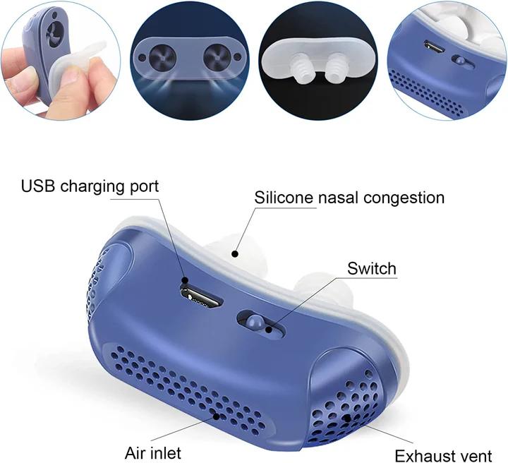 Portable Anti-Snoring Device for Sleep Apnea Relief
