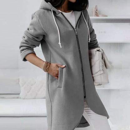 Mid-Length Hooded Jacket