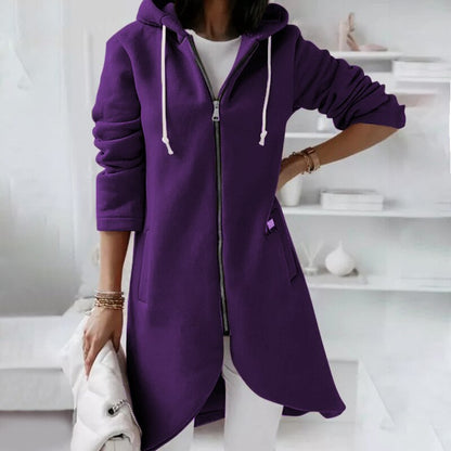 Mid-Length Hooded Jacket