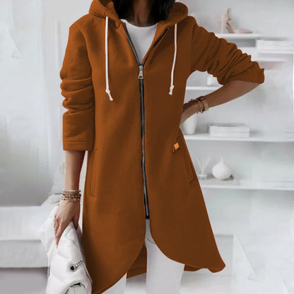 Mid-Length Hooded Jacket
