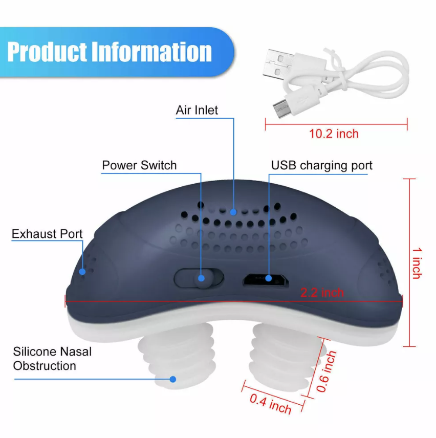 Mini CPAP Anti-Snoring Device – Compact, Discreet, and Effective for Peaceful Nights