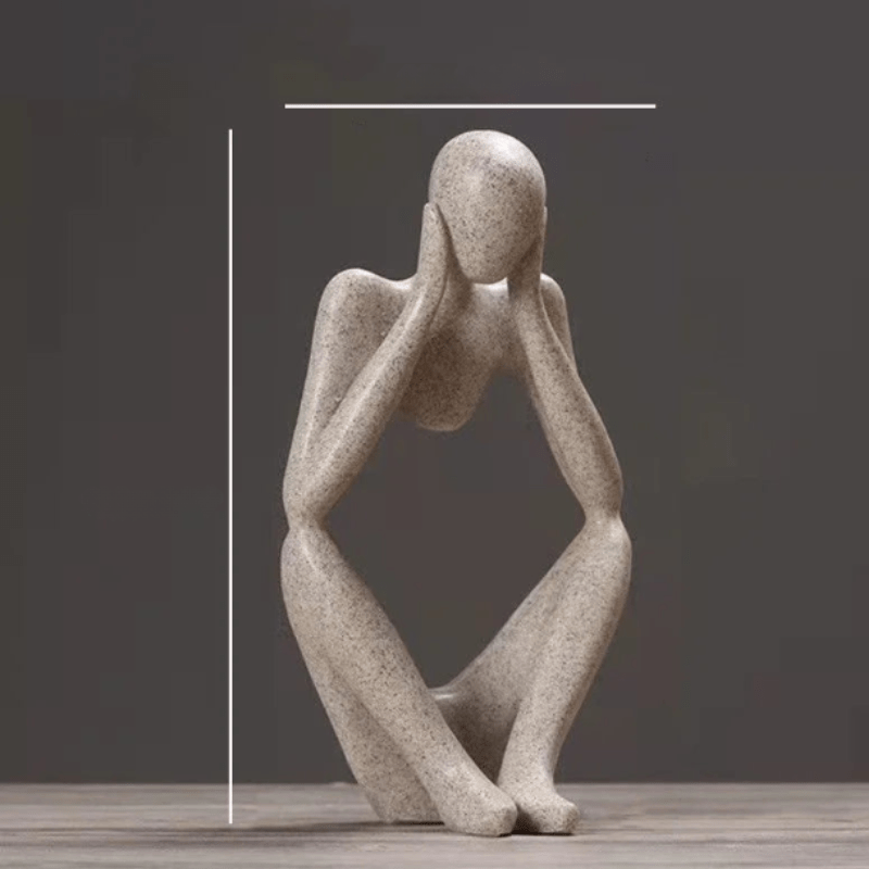 Abstract Thinker Statue - Modern Minimalist Decor
