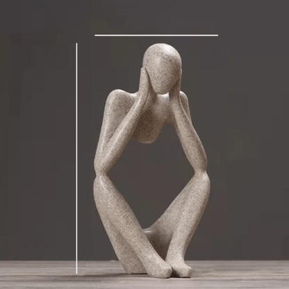 Abstract Thinker Statue - Modern Minimalist Decor