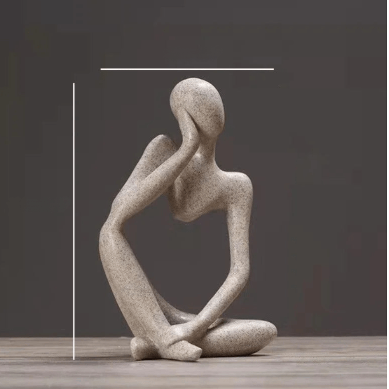 Abstract Thinker Statue - Modern Minimalist Decor