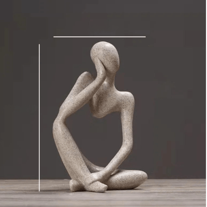 Abstract Thinker Statue - Modern Minimalist Decor