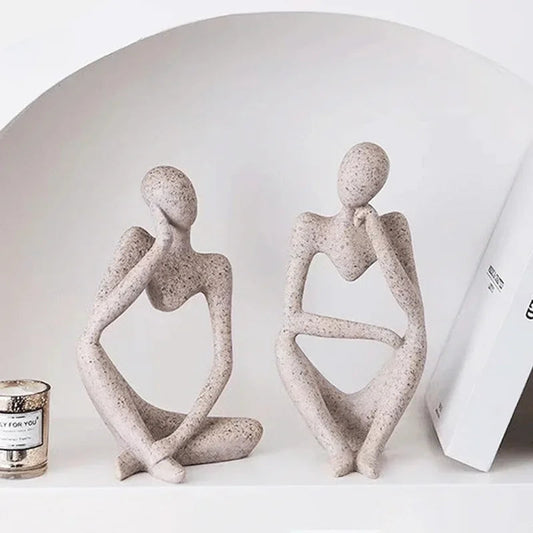 Abstract Thinker Statue - Modern Minimalist Decor