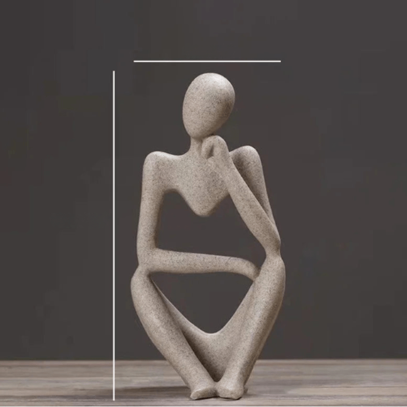 Abstract Thinker Statue - Modern Minimalist Decor