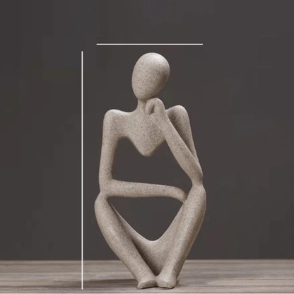 Abstract Thinker Statue - Modern Minimalist Decor