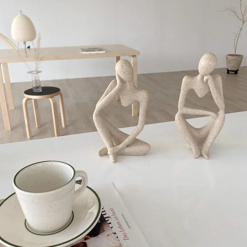 Abstract Thinker Statue - Modern Minimalist Decor
