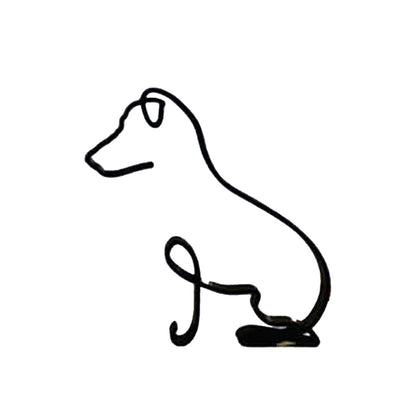 Minimalist Dog Art Sculpture