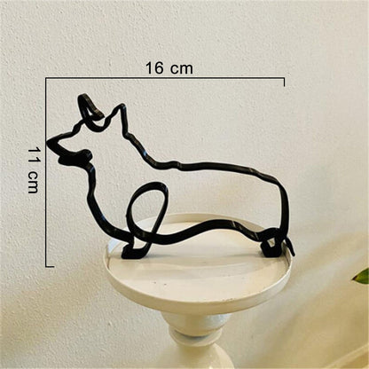 Minimalist Dog Art Sculpture