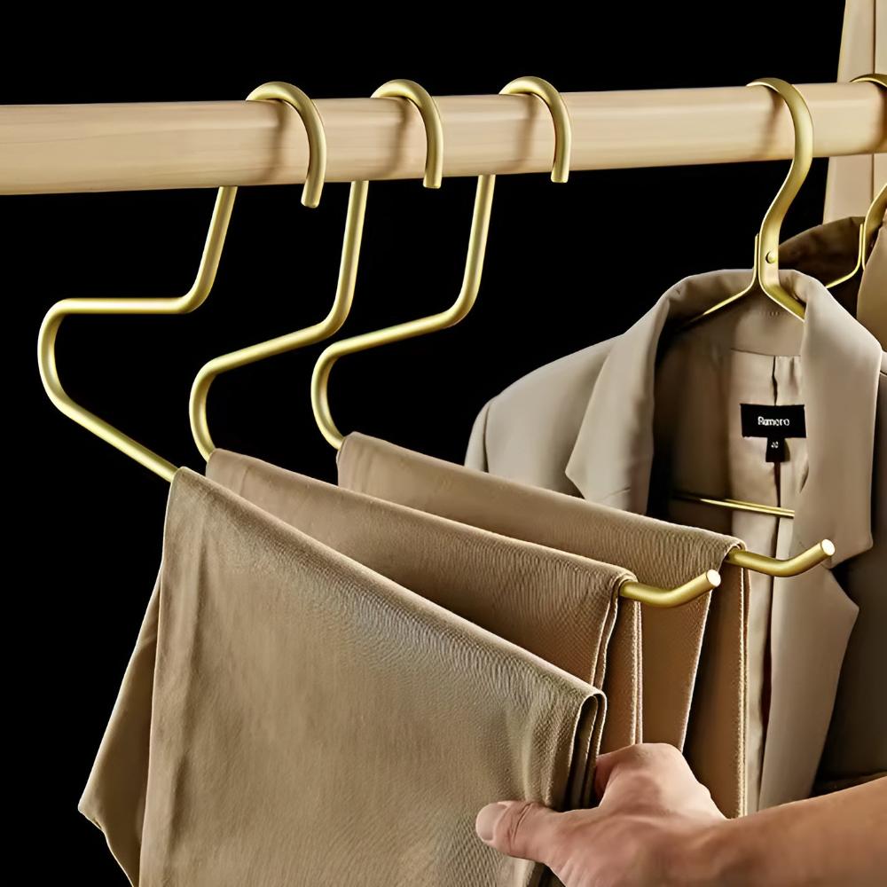 Sleek Metal Hangers for Clothing | Set of 5