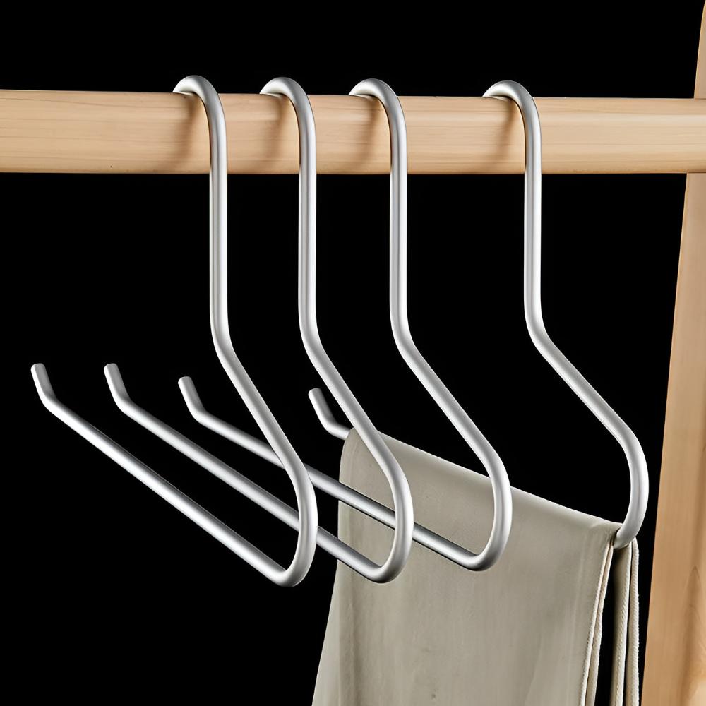 Sleek Metal Hangers for Clothing | Set of 5