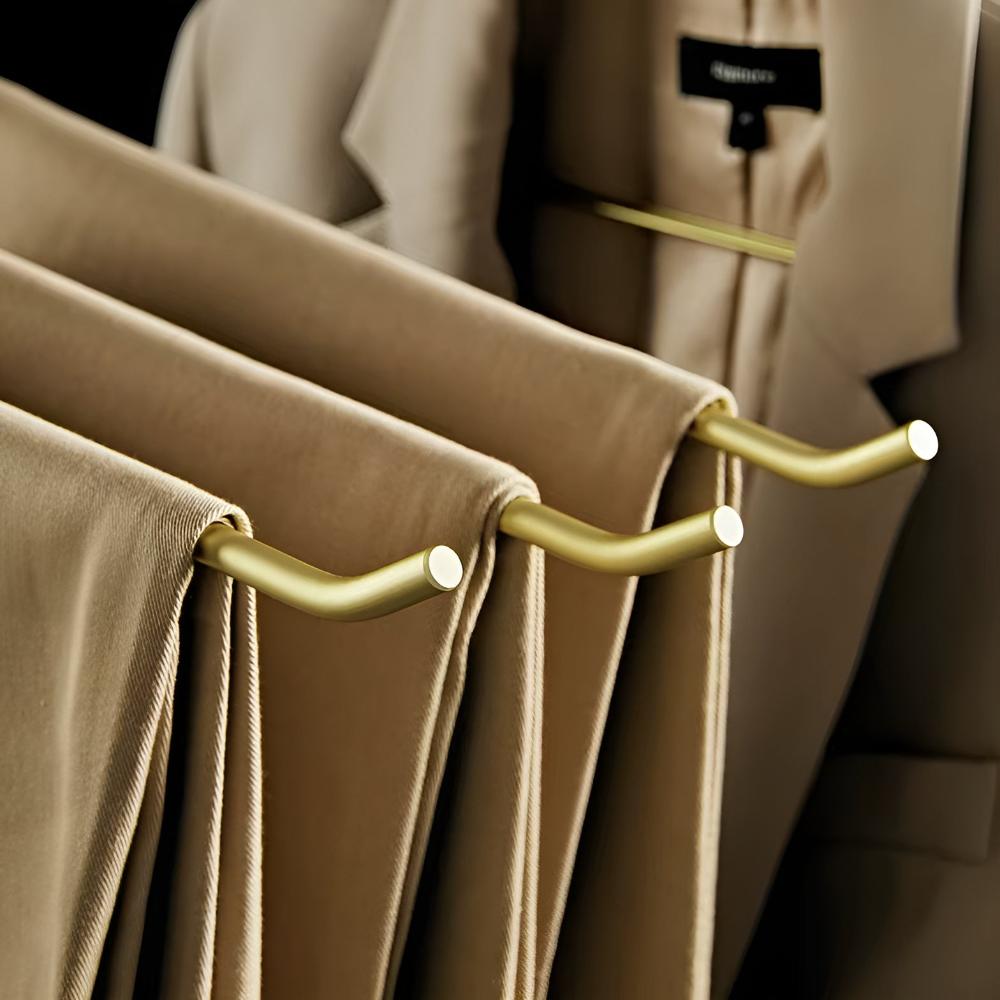Sleek Metal Hangers for Clothing | Set of 5