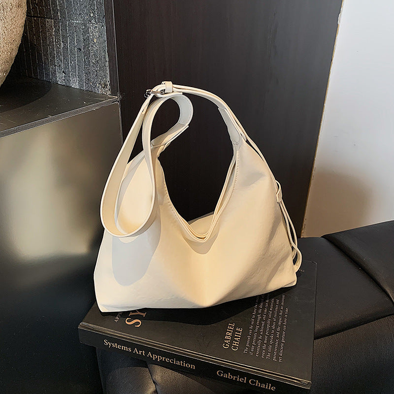 Minimalist Soft Leather Hobo Bag