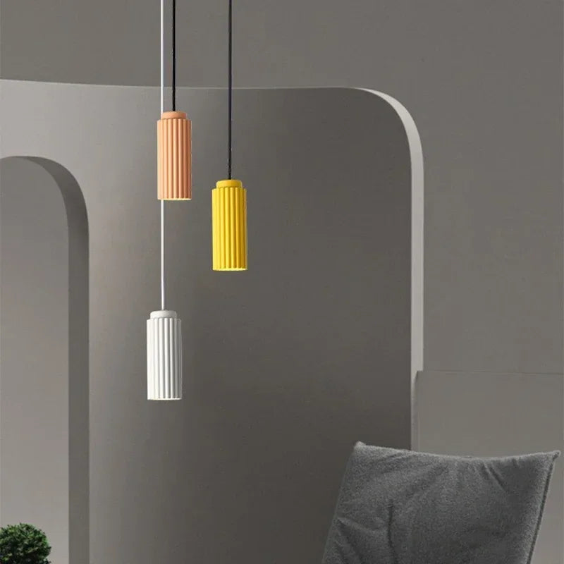 Scandinavian Style Cylindrical LED Flush Mount Ceiling Light