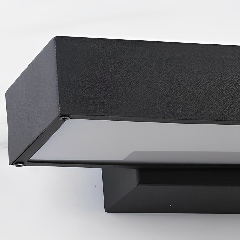 Outdoor Motion Sensing LED Wall Light - Black