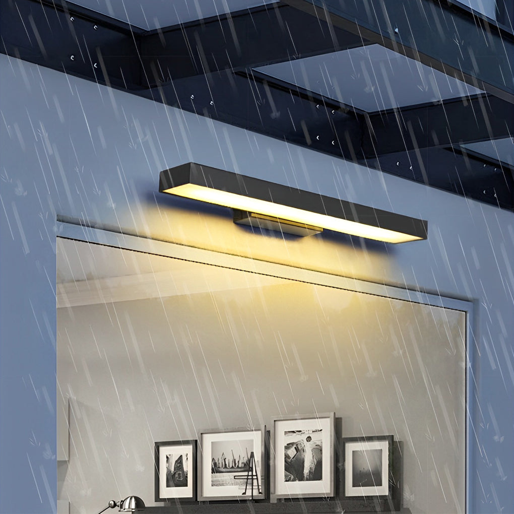 Outdoor Motion Sensing LED Wall Light - Black