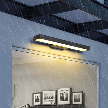 Outdoor Motion Sensing LED Wall Light - Black