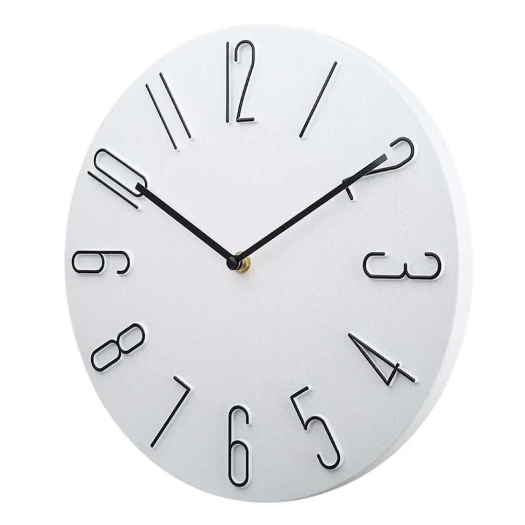 Contemporary Wall Clock with Vibrant Accents