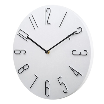 Contemporary Wall Clock with Vibrant Accents