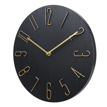 Contemporary Wall Clock with Vibrant Accents