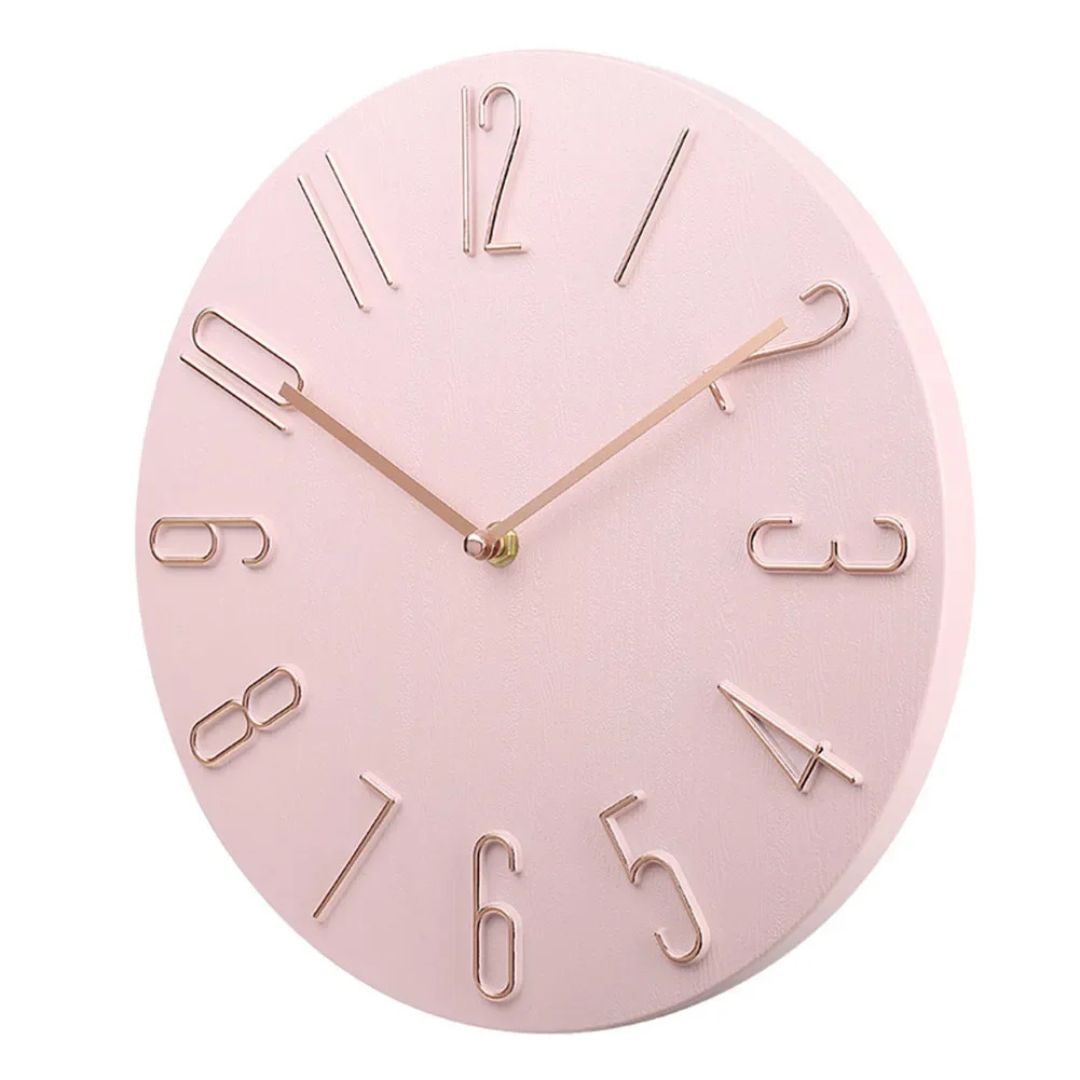 Contemporary Wall Clock with Vibrant Accents