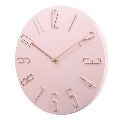 Contemporary Wall Clock with Vibrant Accents