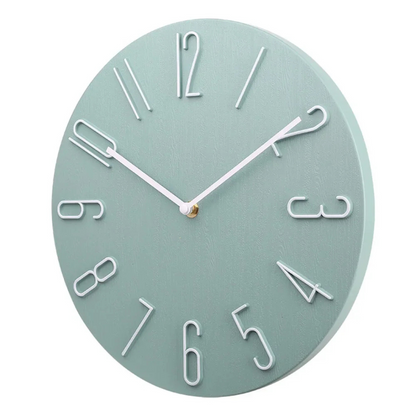 Contemporary Wall Clock with Vibrant Accents