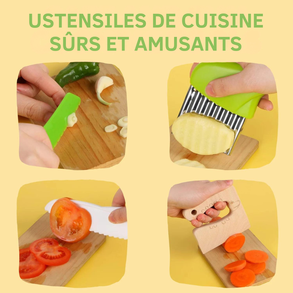 Children's kitchen tools: 12-piece safe cooking set